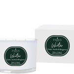 Candle and packaging with 'Parks' branding on a white background